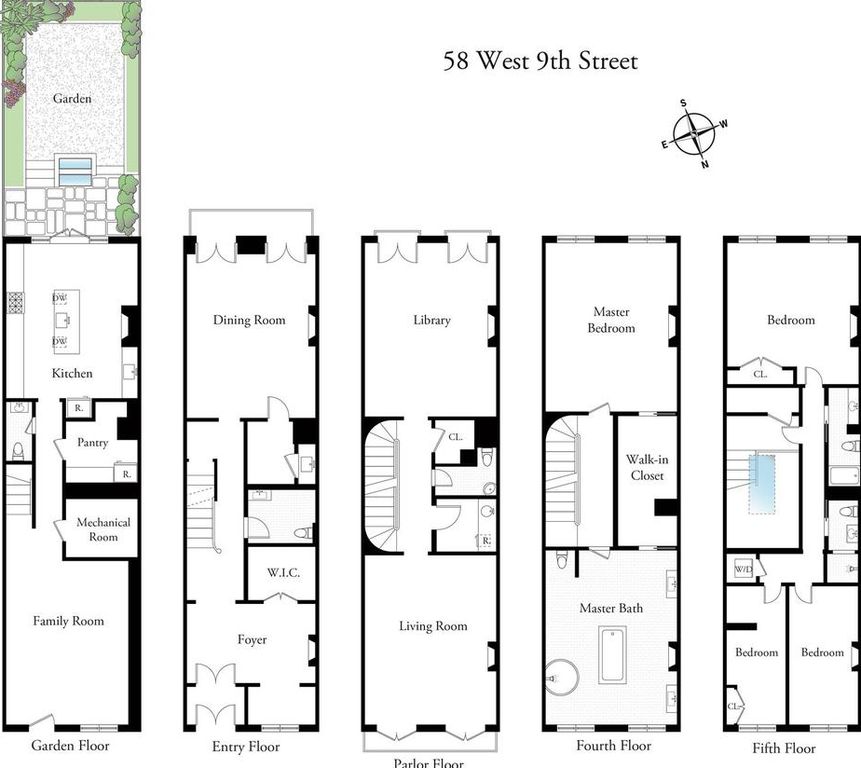 4 Bedroom 8 Bath Townhouse 4,930 Sq Ft in New York