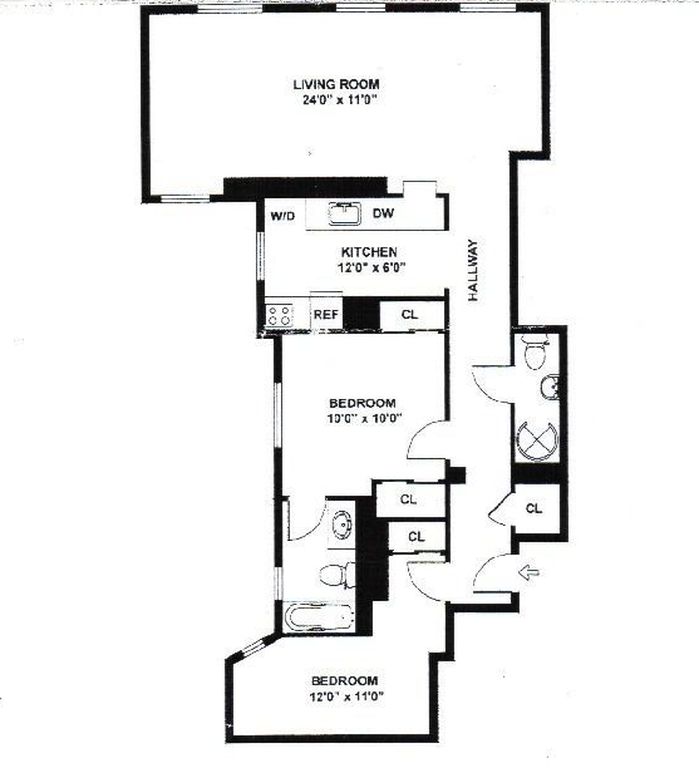 3 Bedroom 2 Bath Home 1,000 Sq Ft in New York