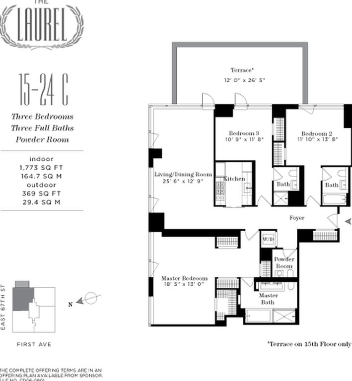 3 Bedroom 4 Bath Condo 1,773 Sq Ft in New York